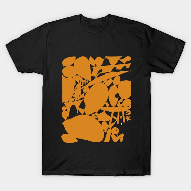 Stressed Out - orange T-Shirt by Lucie Vde Drawing